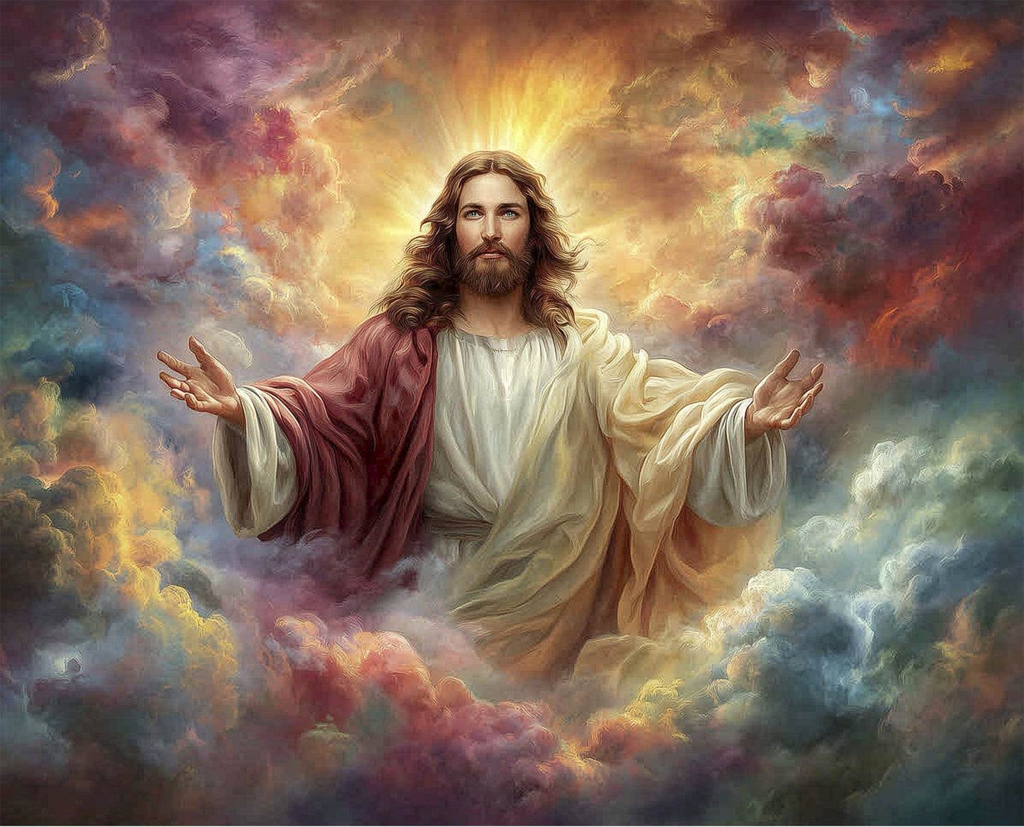 Heavenly quilt panel AL-7376-6C-1 Jesus panel