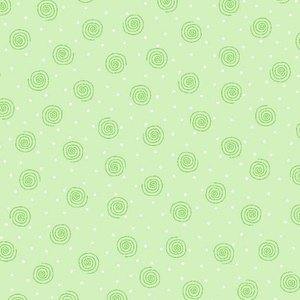 Swirl Polka Dot FLANNEL Green 0019-66 Baby Flannel