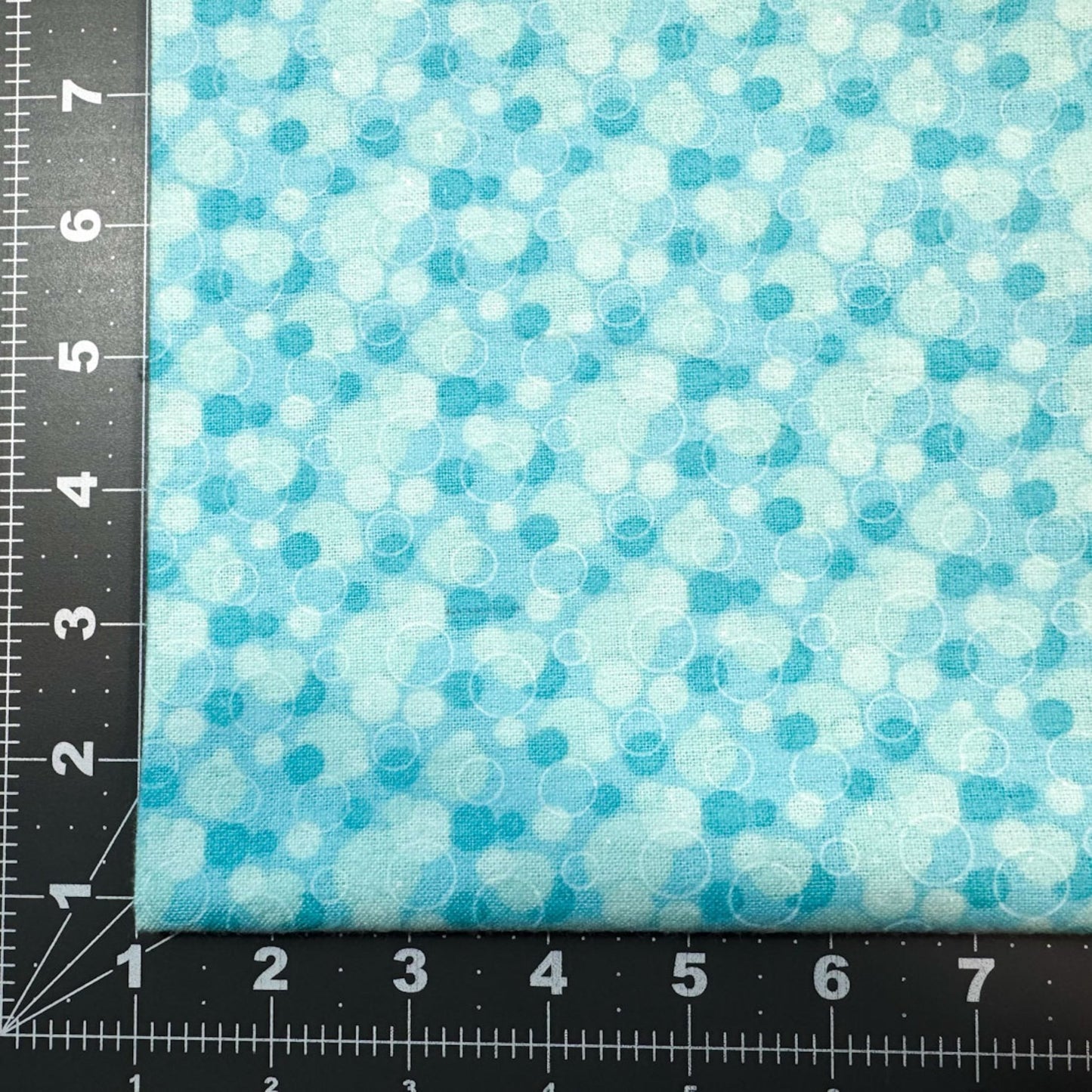 Aqua Bubbles FLANNEL 0325 - 11 Circle Print Flannel - Mary Jo Fabrics