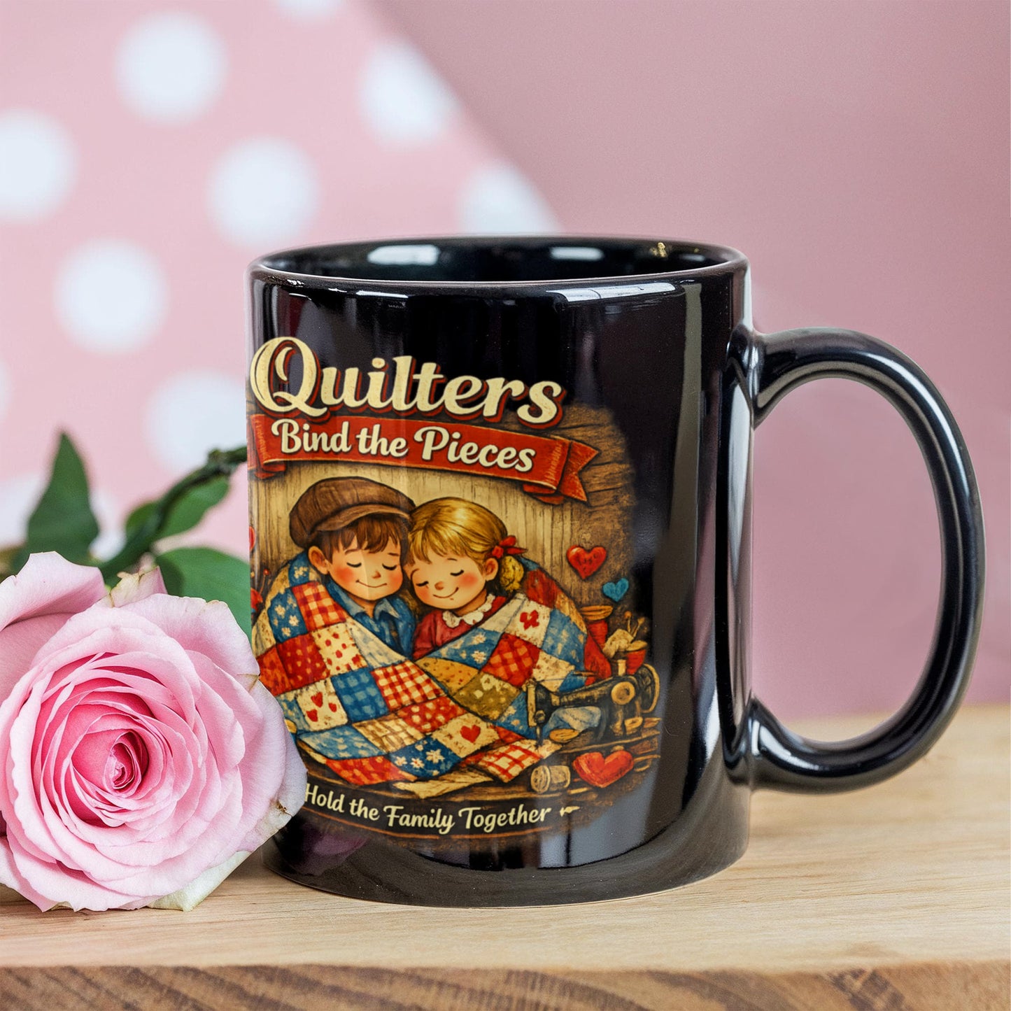 Quilters Bind the Pieces Coffee Mug