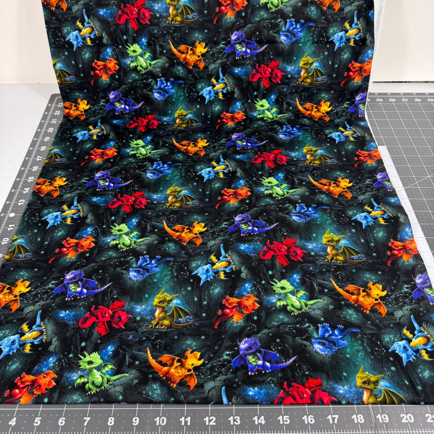 Baby Dragons fabric CD3087 Cute Dragon Toss - Mary Jo Fabrics