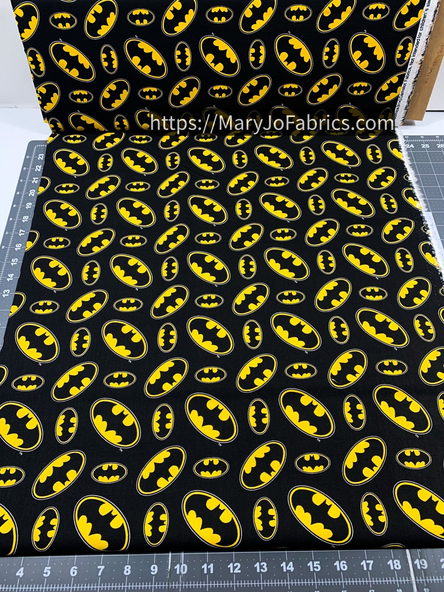 Batman Fabric 23200022 Batman Logo Cotton Fabric - Mary Jo Fabrics