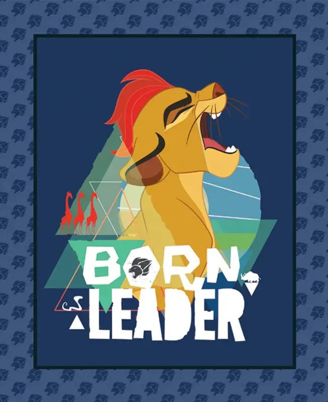Born Leader 85250001JP Lion King fabric Panel - Mary Jo Fabrics