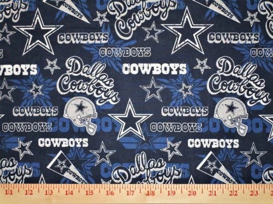 Dallas Cowboys Fabric 14443 Pennant NFL Cotton fabric - Mary Jo Fabrics