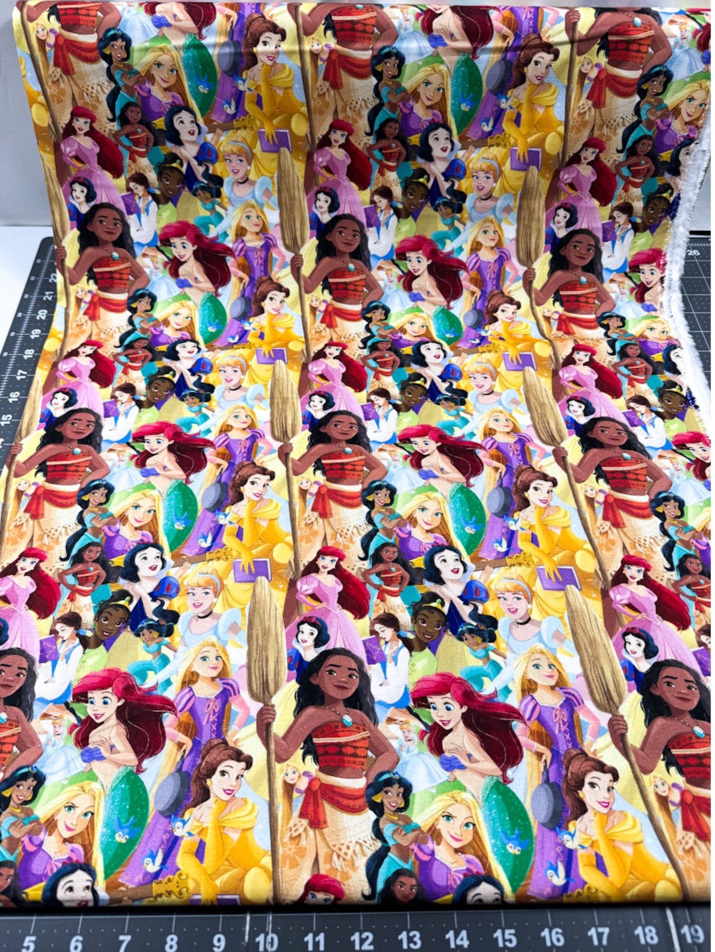 Disney Princess Cotton Fabric 80523 Princesses Packed - Mary Jo Fabrics