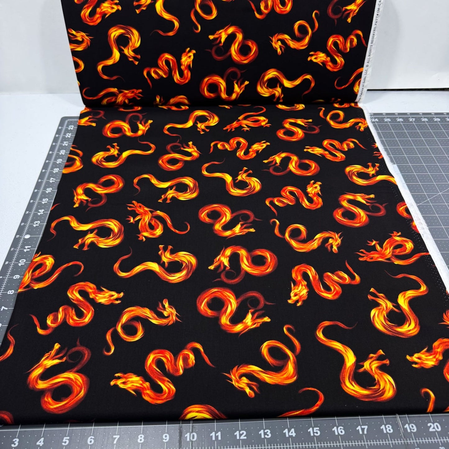 Fire Dragon fabric C8487 Do Not Wake the Dragon - Mary Jo Fabrics