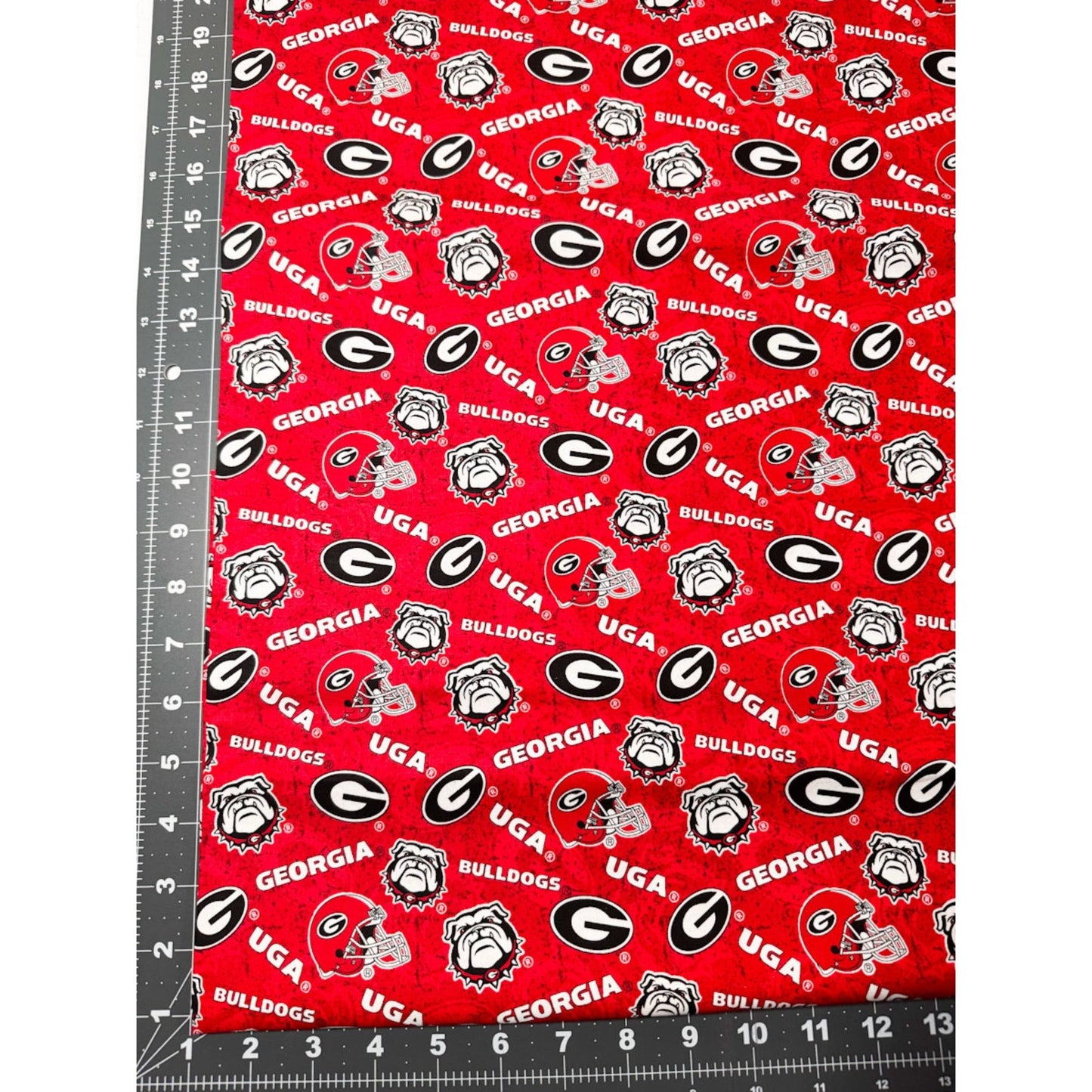 Georgia Bulldogs GA1178 NCAA College Cotton Fabric - Mary Jo Fabrics