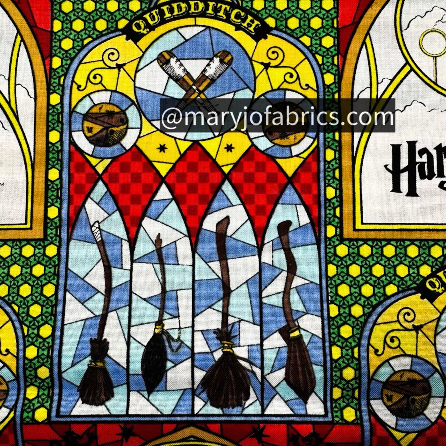 Glass Quidditch Harry Potter Fabric 16028557 - Mary Jo Fabrics