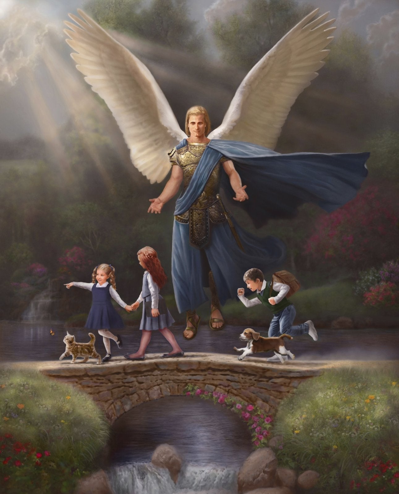 Guardian Angel Fabric Panel GL00793C1 Children - Mary Jo Fabrics