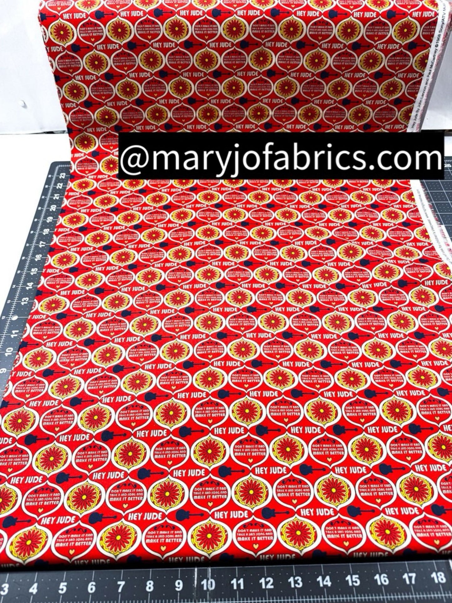 Hey Jude Beatles Cotton Fabric CP71253 John Lennon - Mary Jo Fabrics