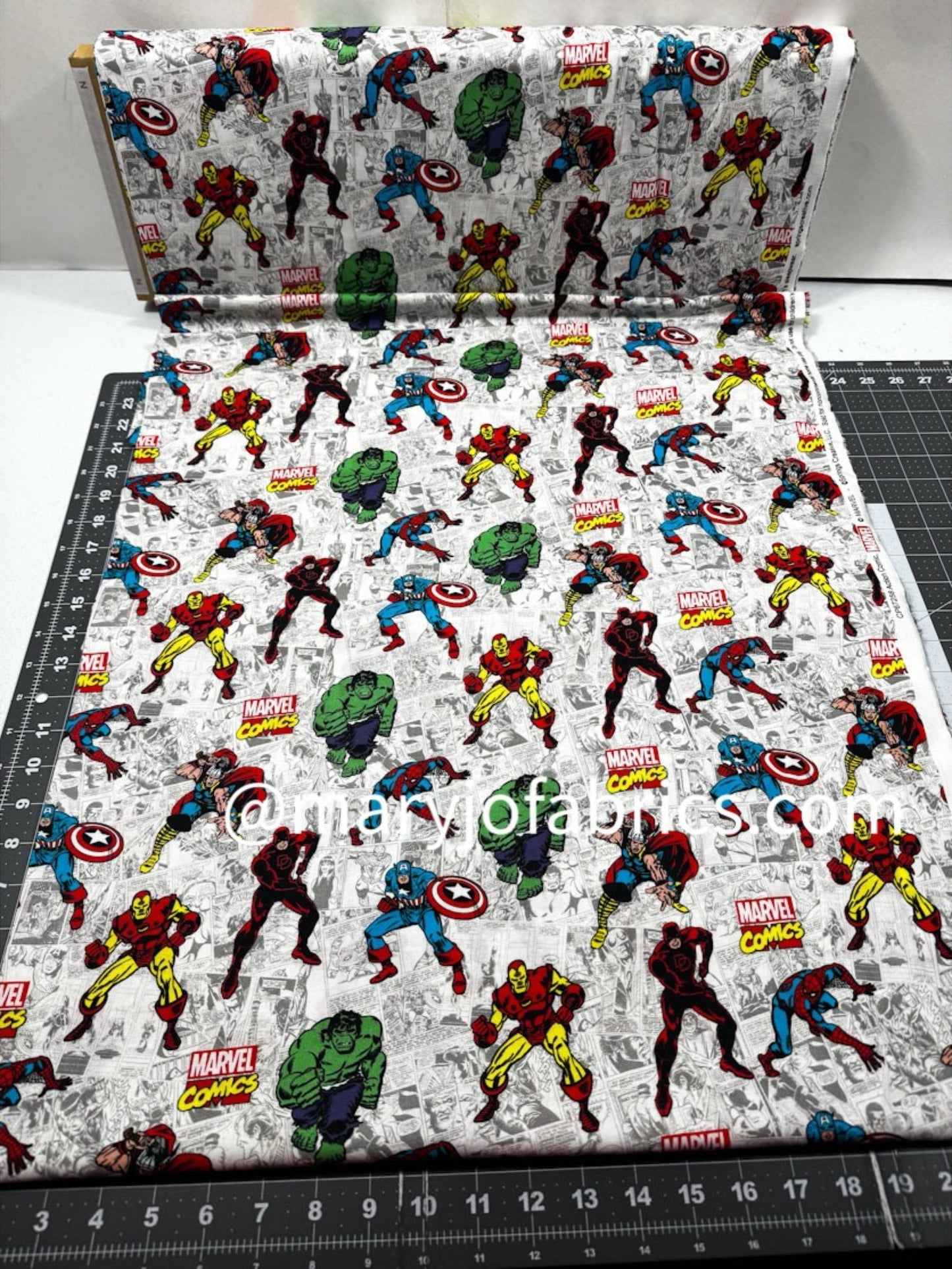 Marvel Comics Avengers 67258 Hulk Cotton Fabric - Mary Jo Fabrics
