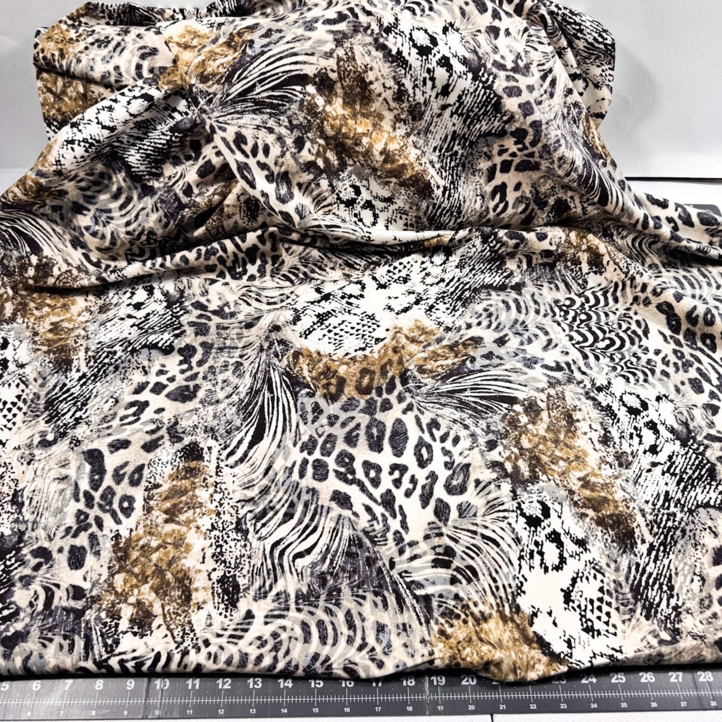 Mix of Animal Skin FLANNEL CF8489 Natural Animal FLANNELS - Mary Jo Fabrics