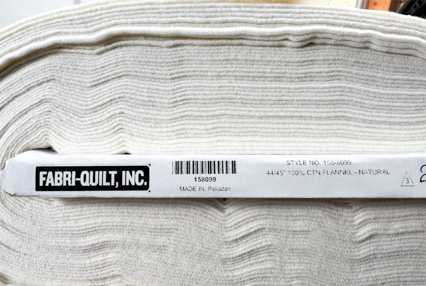 Natural FLANNEL 158 - 099 Solid Natural Rag Quilt Flannel - Mary Jo Fabrics