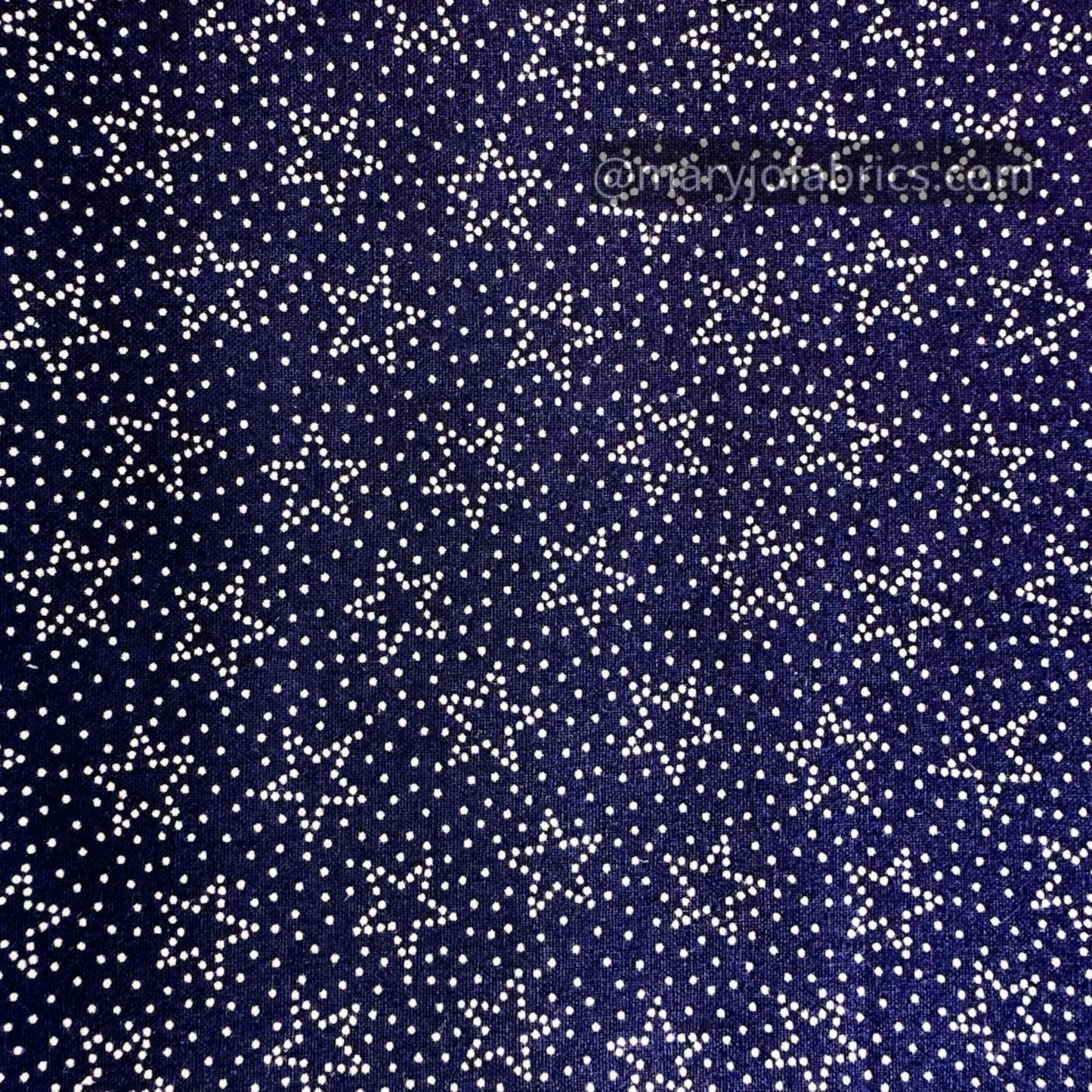 Navy Star Cotton Fabric 37414 Made in the USA - Mary Jo Fabrics