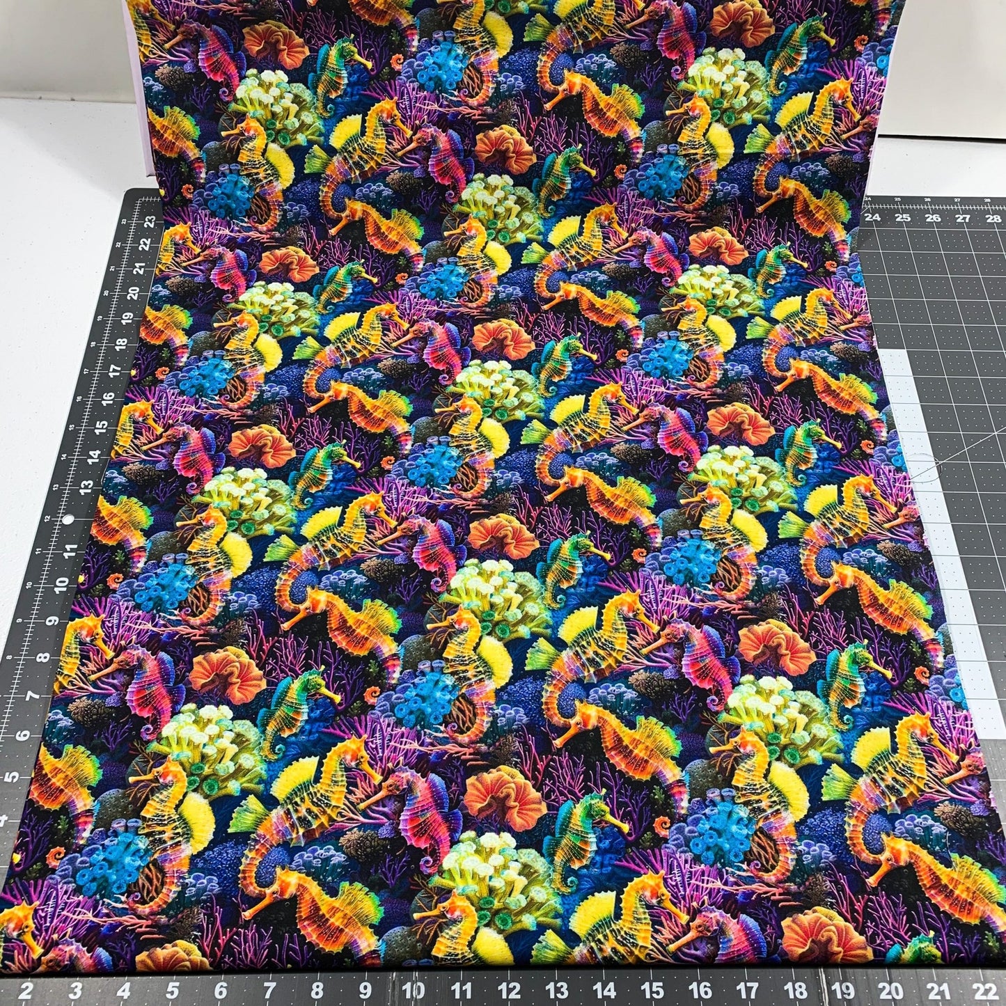 Sea Reef Seahorses Fabric CD3813 Ocean Cotton Fabric - Mary Jo Fabrics