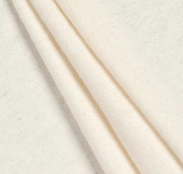 Solid FLANNEL Natural 66-05 Cream Heavy FLANNEL - Mary Jo Fabrics