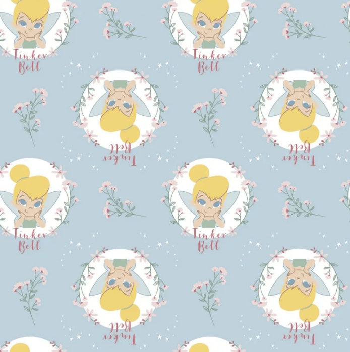 Tinkerbell Fabric 85400 fairy cotton fabric - Mary Jo Fabrics