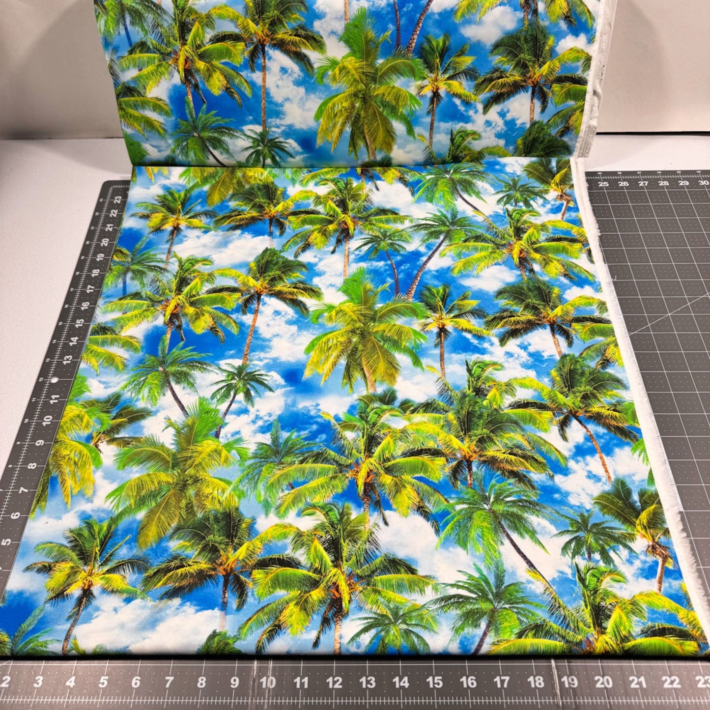Tropical Escape Palm Tree Fabric 12899 Paradise Cotton Fabric - Mary Jo Fabrics