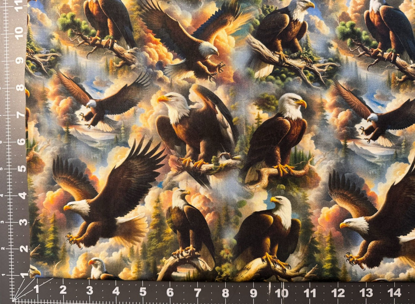 Wilderness Song Brown Eagle Cotton Fabric 4179 - Mary Jo Fabrics