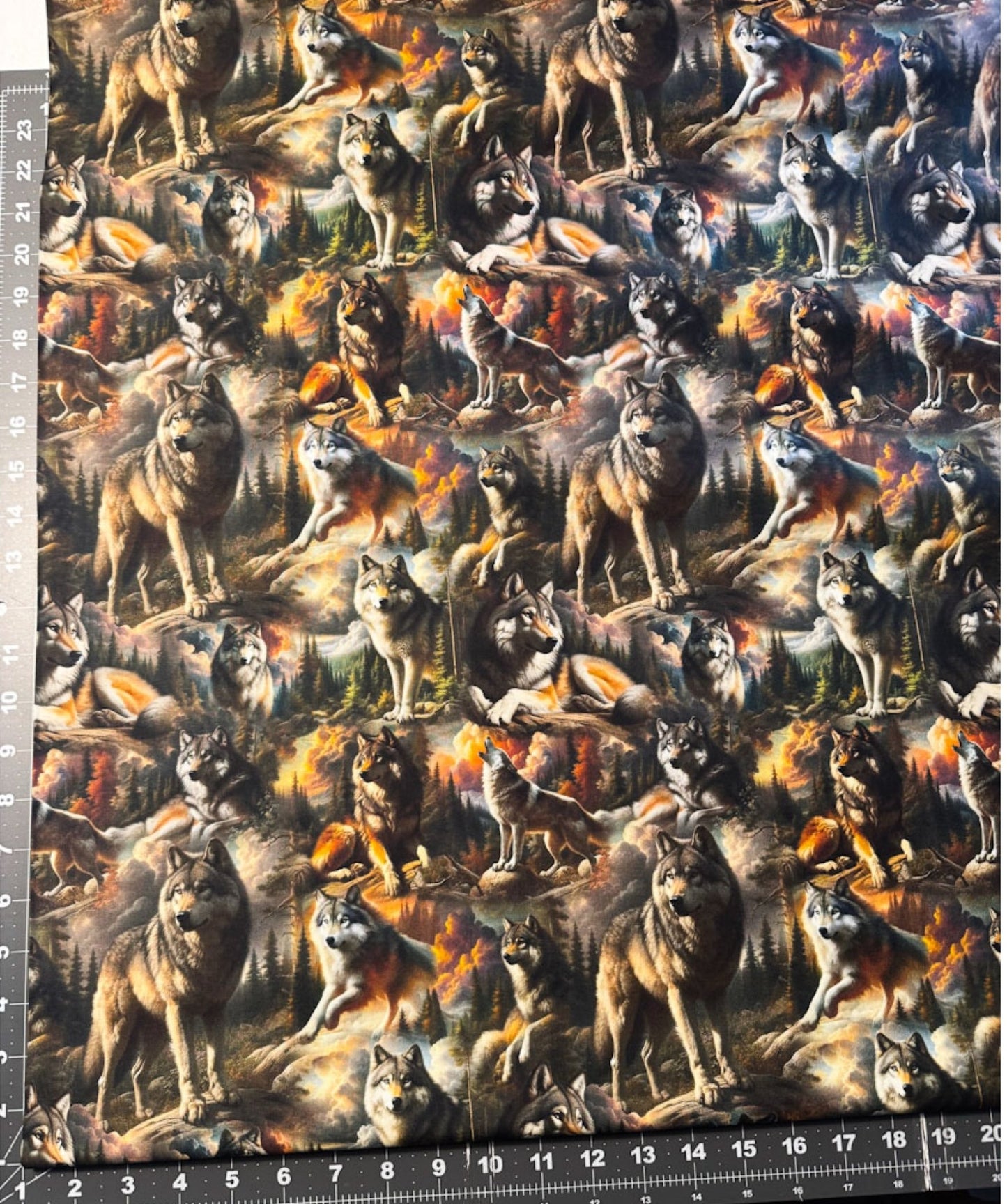Wilderness Song Gray Wolves Cotton Fabric 4181 Wolf Fabric - Mary Jo Fabrics