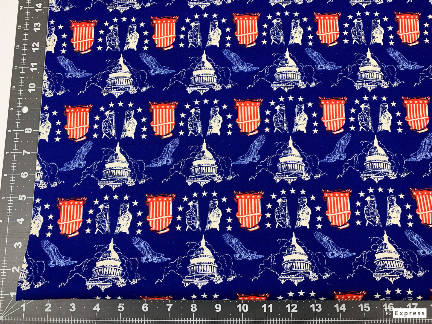 USA capitol fabric political cotton quilt fabric