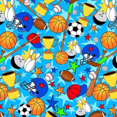 Blue Sports FLANNEL 0989-77 Soccer Basketball