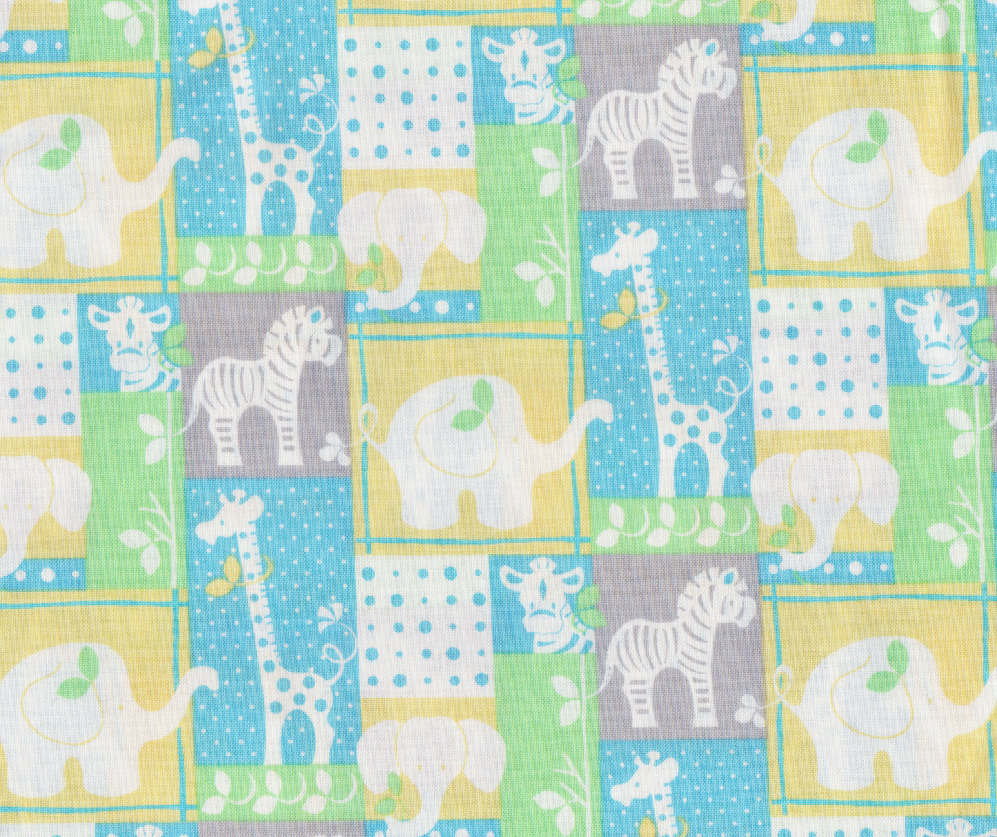 Jungle Baby Nursery fabric 16444 baby blue jungle patch