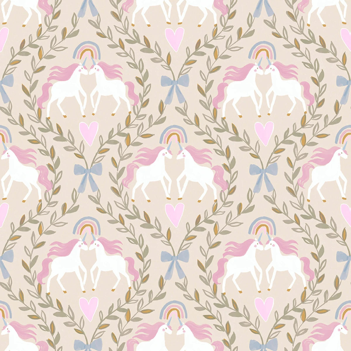 Princess Castle FLANNEL 24533 Enchanting Unicorn Flannel