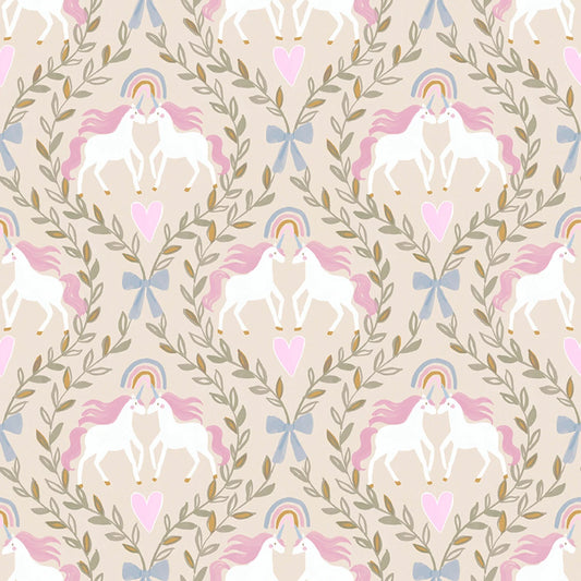 Princess Castle FLANNEL 24533 Enchanting Unicorn Flannel