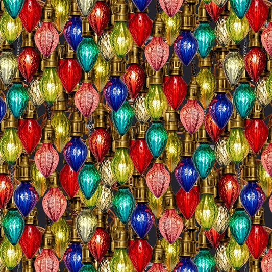 Christmas Lights 4819-77 Steampunk Christmas cotton fabric