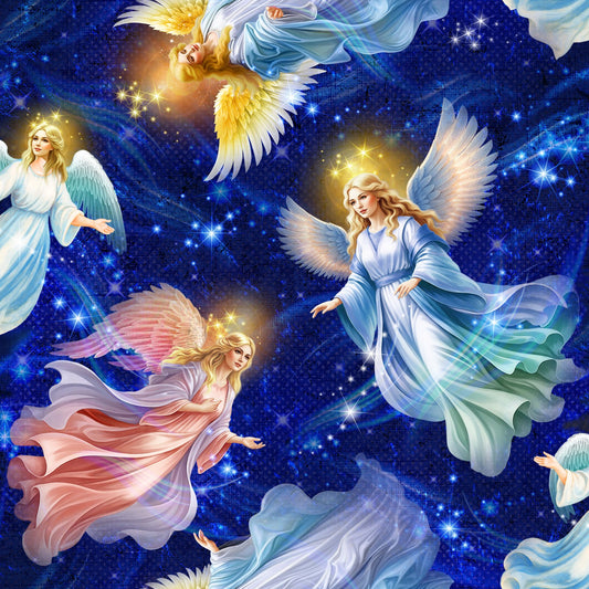 Blue Angel Fabric 59-9311 Angels & Blessings