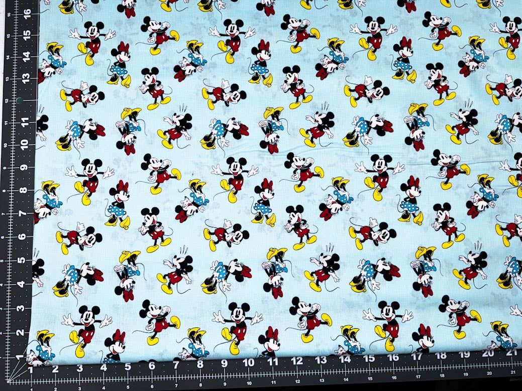 Minnie and Mickey Mouse Disney fabric Mickey Mouse blue fabric