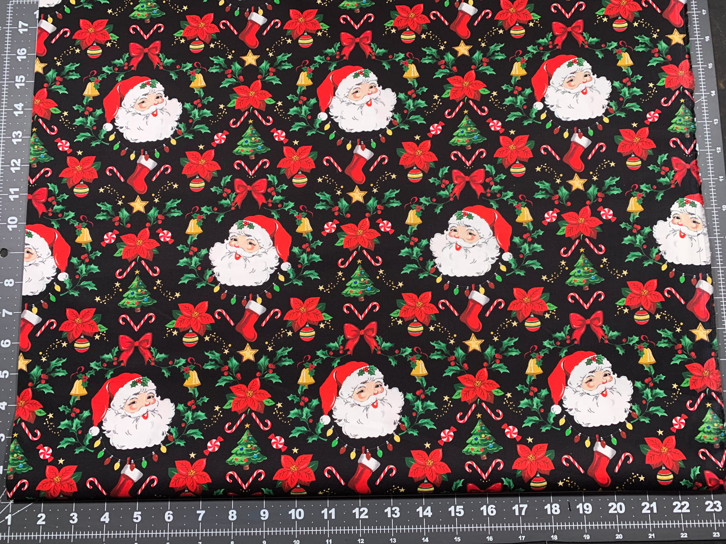 Classic Santa Claus fabric  Tidings and Joy Christmas fabric