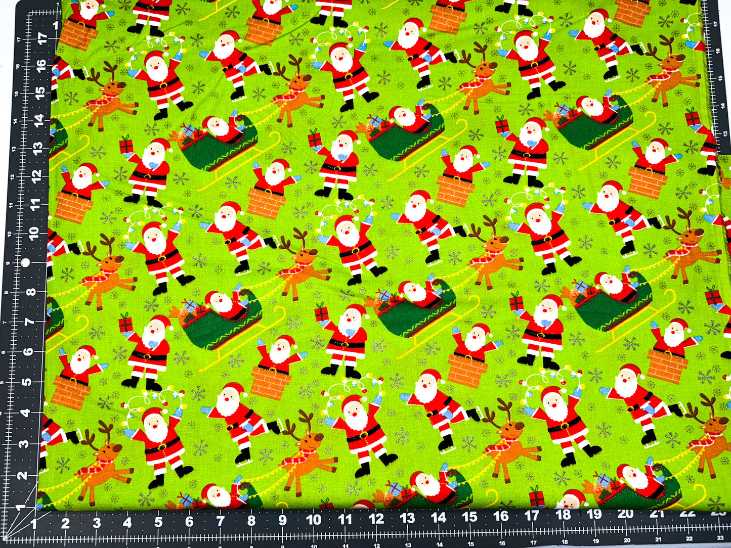Santa Claus Reindeer fabric 49679 Christmas fabric