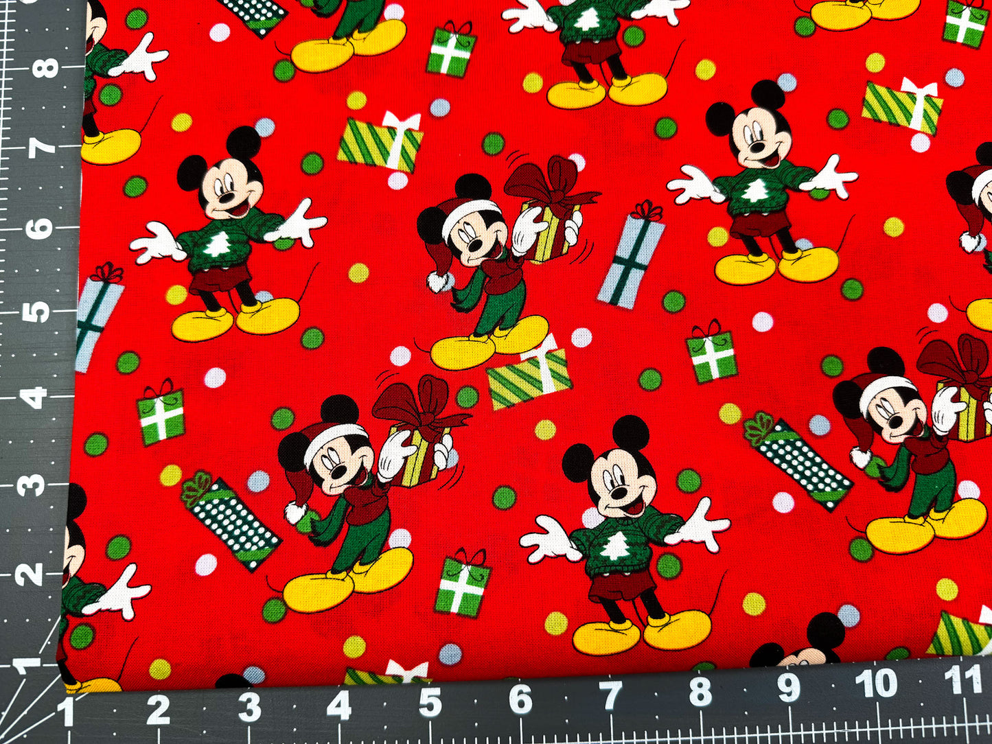Mickey Mouse Christmas fabric
