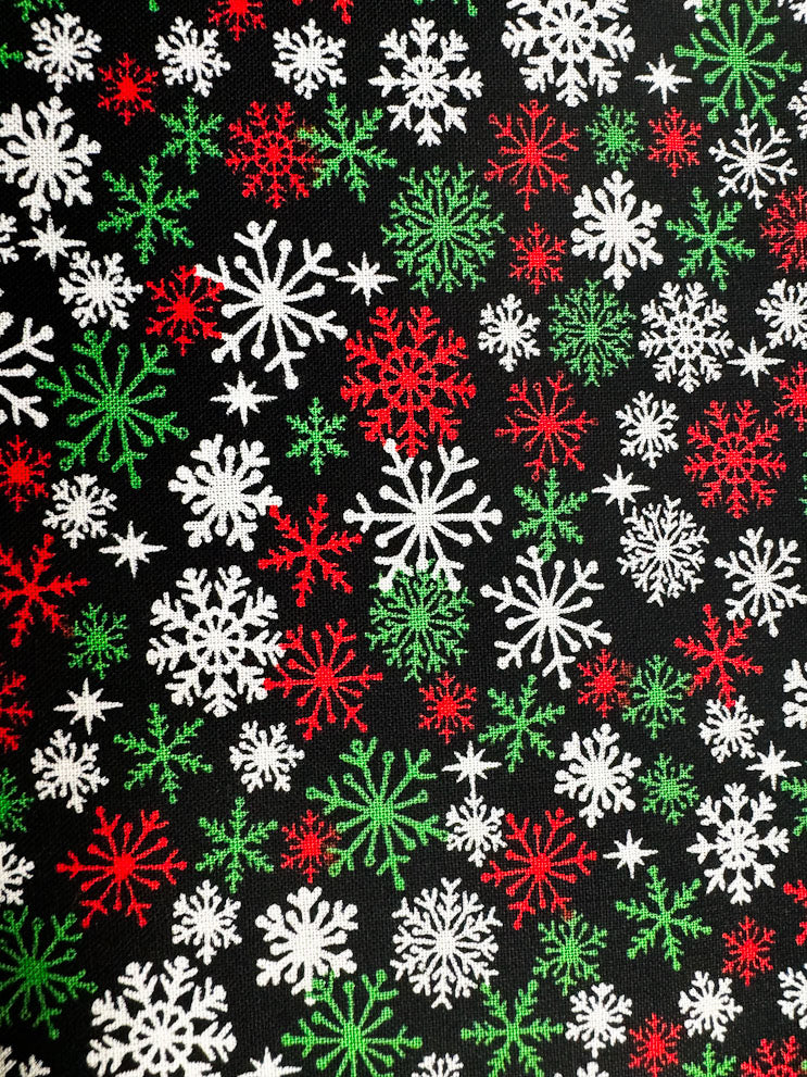 Christmas Snowflake fabric 1947 Christmas cotton fabric