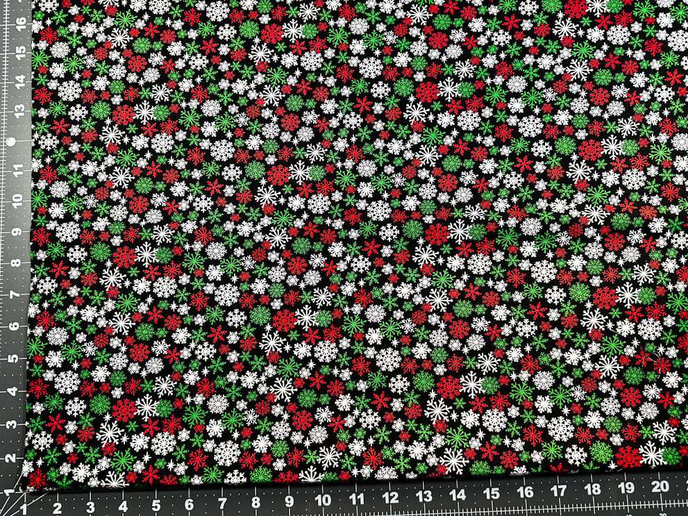 Christmas Snowflake fabric 1947 Christmas cotton fabric