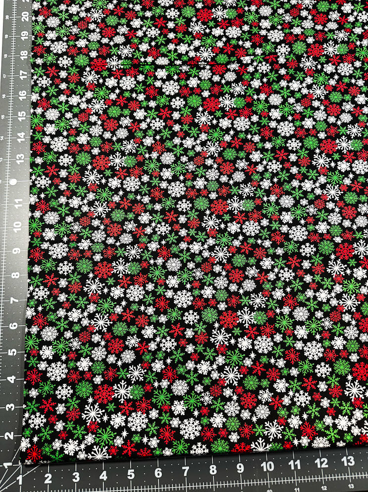 Christmas Snowflake fabric 1947 Christmas cotton fabric