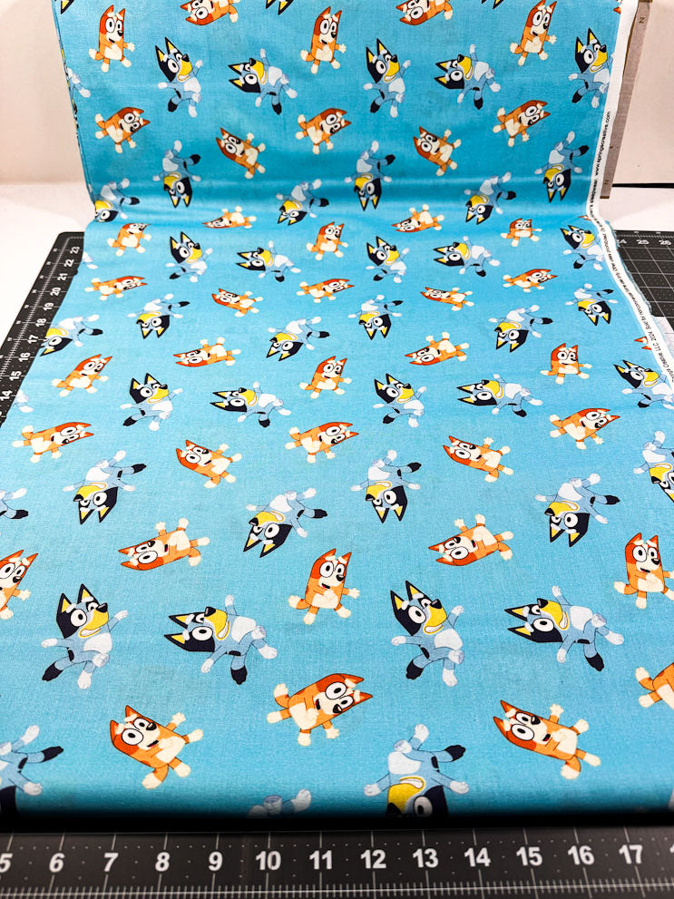 Bingo and Bluey fabric 78285 Disney cotton fabric