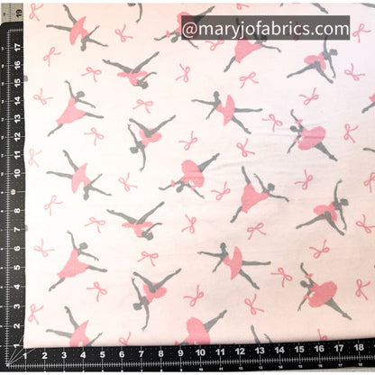 Pink Ballerina FLANNEL 1065-22 Dance