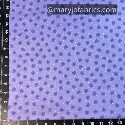 Purple Swirl Polka Dot FLANNEL 0019-55 Baby Flannel