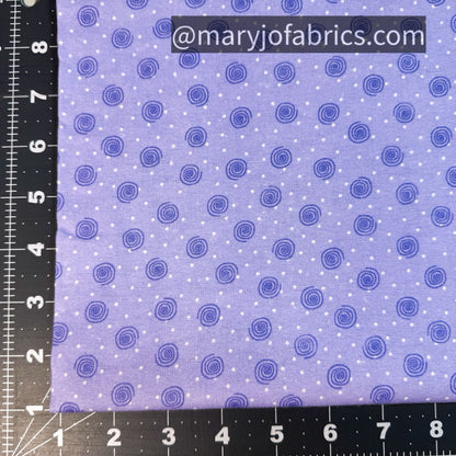 Purple Swirl Polka Dot FLANNEL 0019-55 Baby Flannel