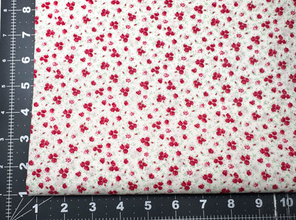 Wild Flower Fabric 45584 Red and Pink Floral
