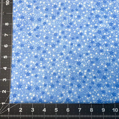 Blue Mini Stars  FLANNEL 9831-11 Space Flannel