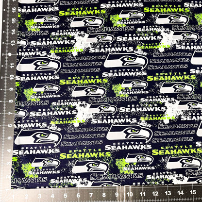Seattle Seahawks Fabric 70103 NFL Seattle Fabric Distressed