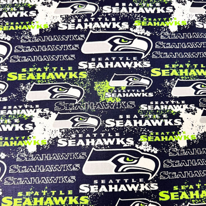 Seattle Seahawks Fabric 70103 NFL Seattle Fabric Distressed