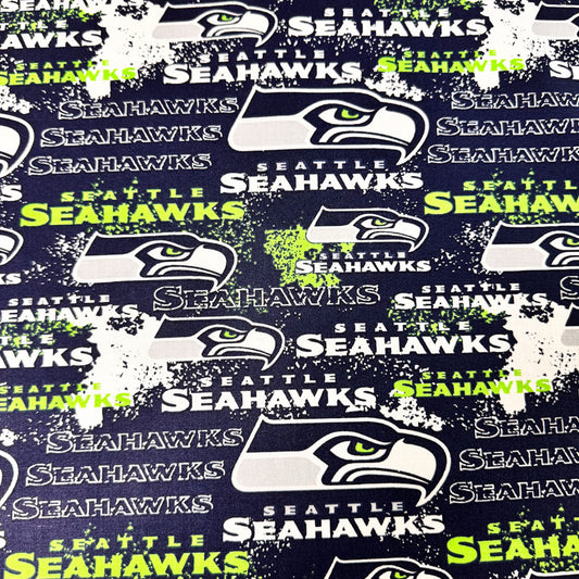 Seattle Seahawks Fabric 70103 NFL Seattle Fabric Distressed