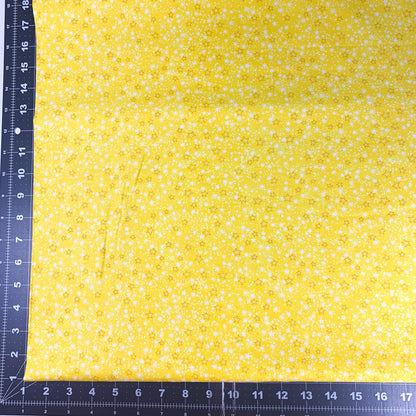 Mini Stars Yellow FLANNEL 9831-44 Space Yellow Star Flannel