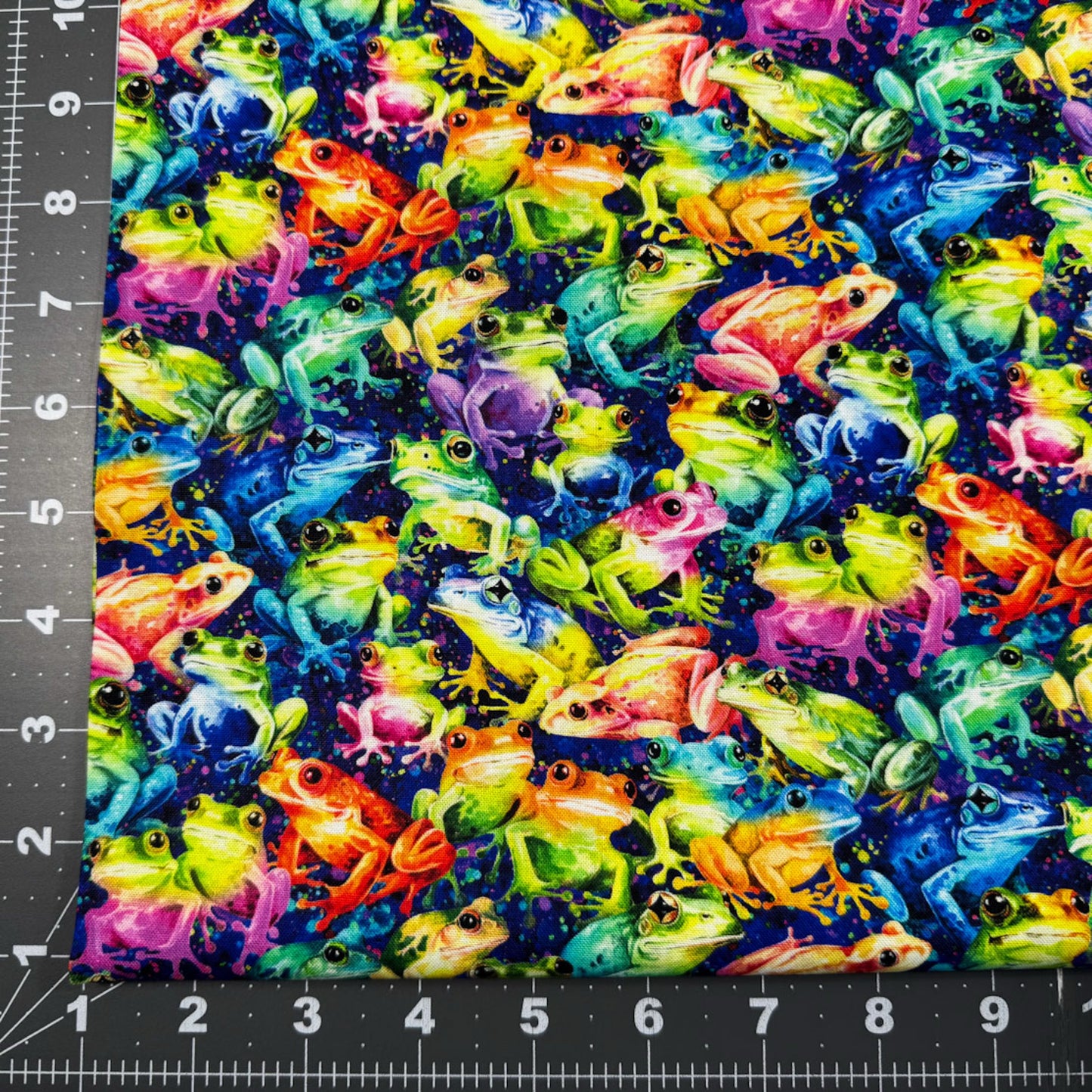 Beautiful frog cotton fabric Mary Jo Fabrics