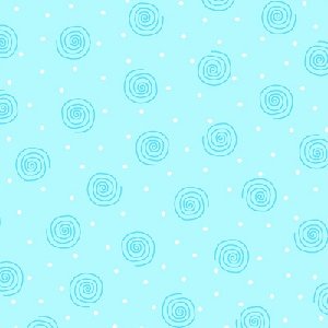 Blue Swirl Polka Dot FLANNEL 0019-11 Baby Flannel